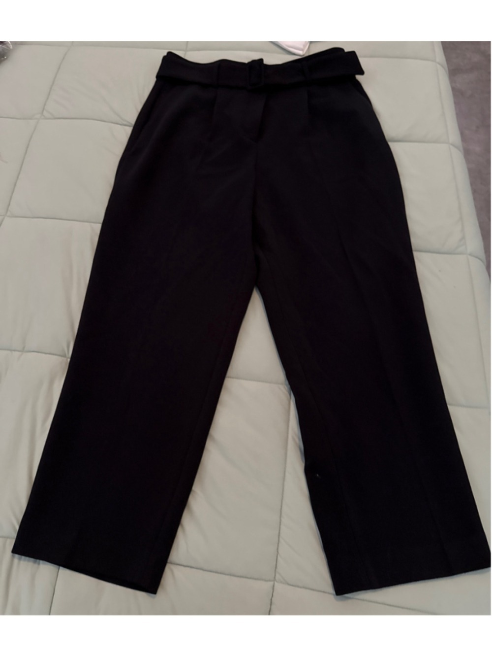 #0254 - Women's Ann Taylor Black Tapered High Rise Trousers Size 12